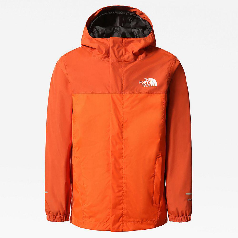 The North Face Resolve Reflective Αγόρια Αδιάβροχα Μπουφάν - Κοκκινα Πορτοκαλι (IYXD81230)